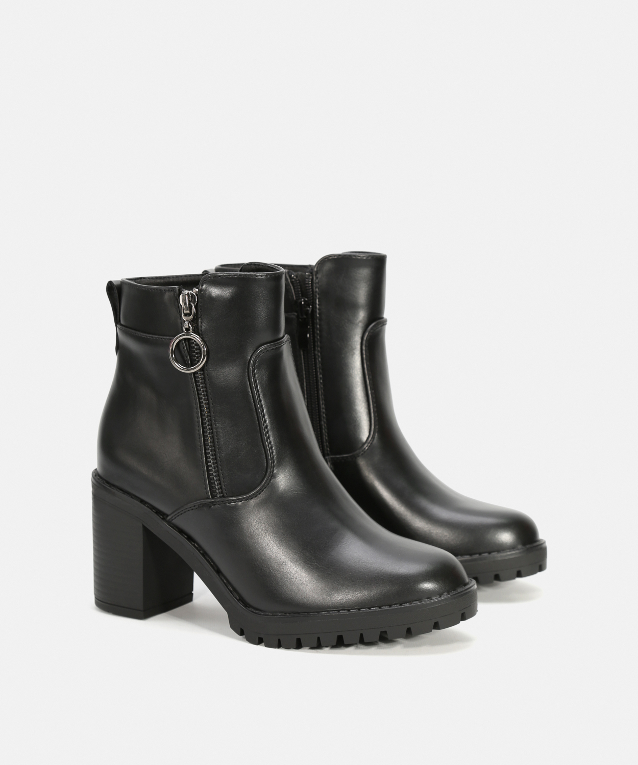 Botins salto fecho externo image number null